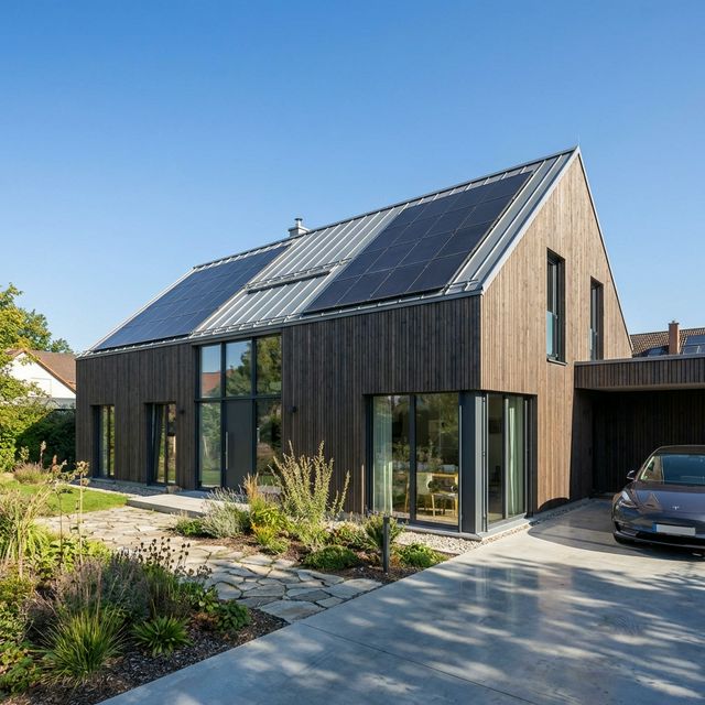 Modernes Solarhaus